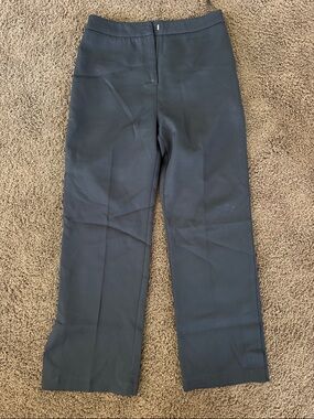Commense Women's Black Straight-Leg Dress Pants with slit on bottom on both legs